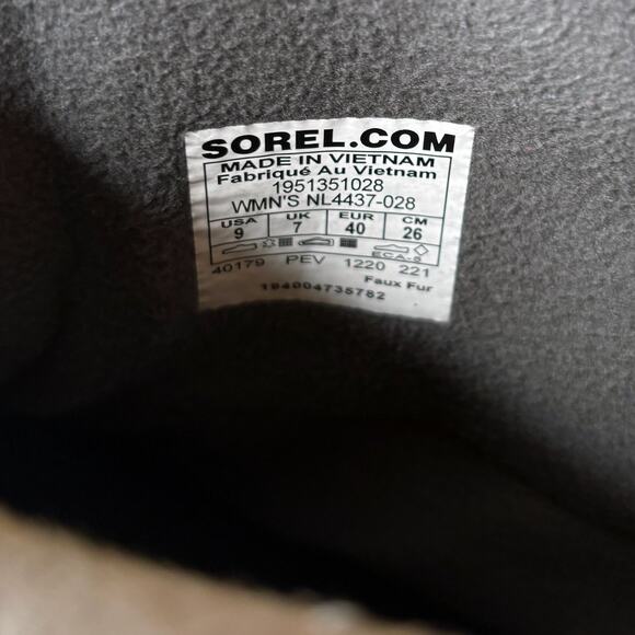 SOREL Out N About III Puffy Lace WP Women's Outdoor Waterproof Boots US Size 9 - Picture 11 of 13